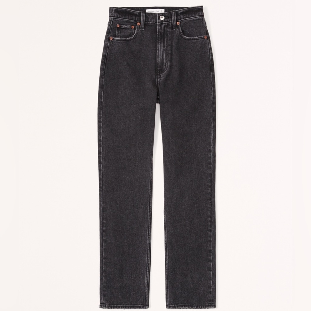 Abercrombie & Fitch Ultra High Rise Ankle Straight Jean NWOT